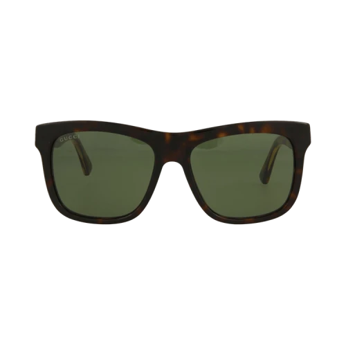 Gucci Square-Frame Acetate Sunglasses Havana Havana Green (GG0158SN-30013800-002)