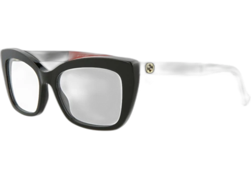 Gucci Cat Eye Eyeglasses Black/Black/Transparent (GG0165ON-30013218-006)