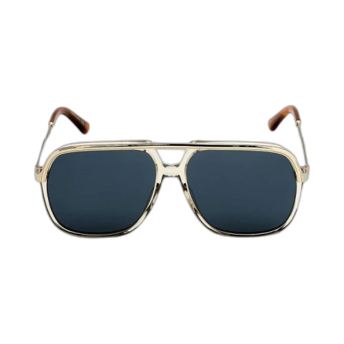 Gucci Aviator Sunglasses 'Brown/Gold/Blue'
