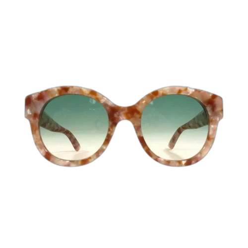 Gucci Round Sunglasses 'Beige/Green'