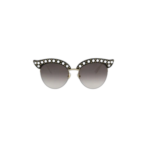 Gucci Cat Eye Sunglasses 'Black/Gold/Grey'