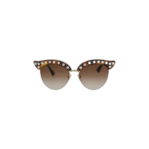 Gucci Cat Eye Acetate Sunglasses 'Brown'