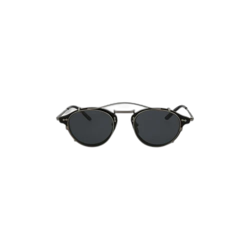 Gucci Round Acetate Sunglasses 'Black'