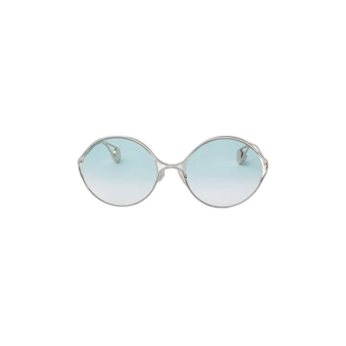 Gucci Oval Metal Sunglasses 'Gold'