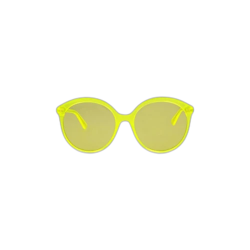 Gucci Round Acetate Sunglasses 'Yellow'