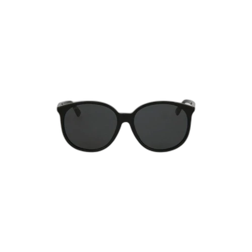 Gucci Round Frame Acetate Sunglasses 'Black'