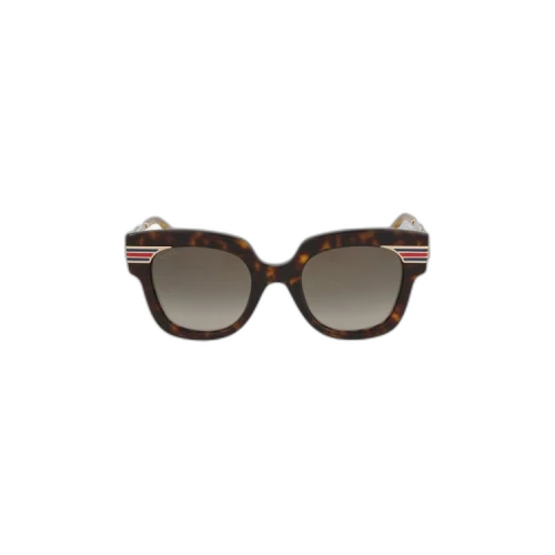 Gucci Oversized Cat Eye Acetate Sunglasses 'Brown'