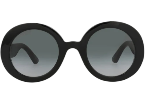 Gucci Round Sunglasses Black/Black/Grey (GG0319S-30002570-001)