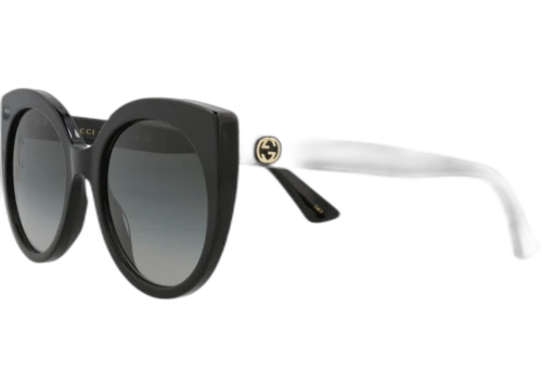 Gucci Cat Eye Sunglasses Black/Black/Grey (GG0325S-30002854-001)