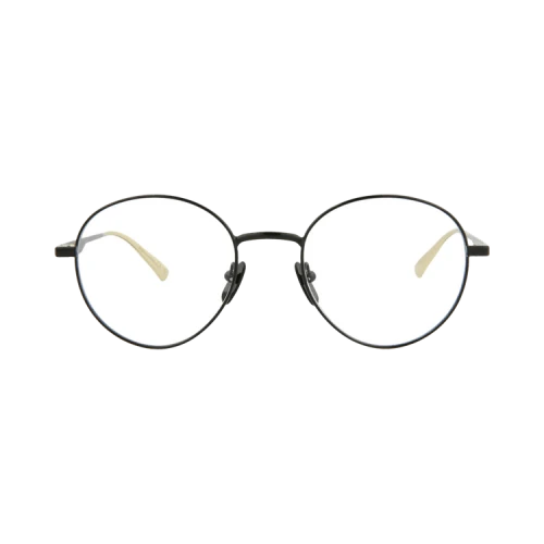 Gucci Round-Frame Metal Optical Frames Black Black Transparent (GG0337O-30002883-002)