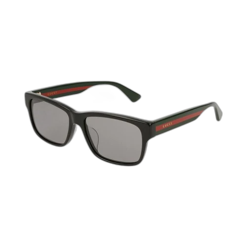 Gucci Square Sunglasses 'Black/Multicolor/Silver'