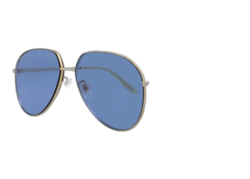 Gucci Aviator Sunglasses Gold/Blue (GG0356S-30002943-009)