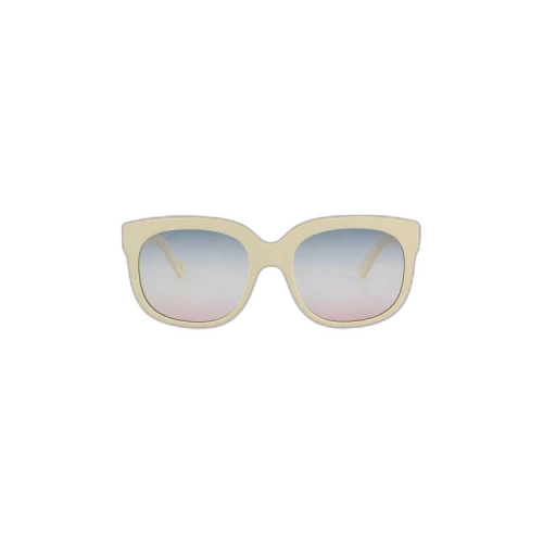 Gucci Square Acetate Sunglasses 'White/Ivory'