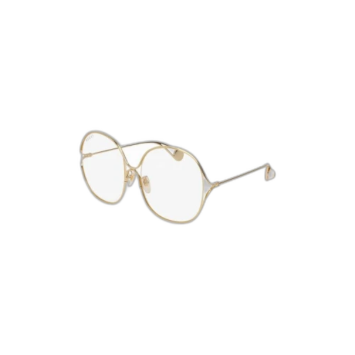 Gucci Oval Metal Sunglasses 'Gold'