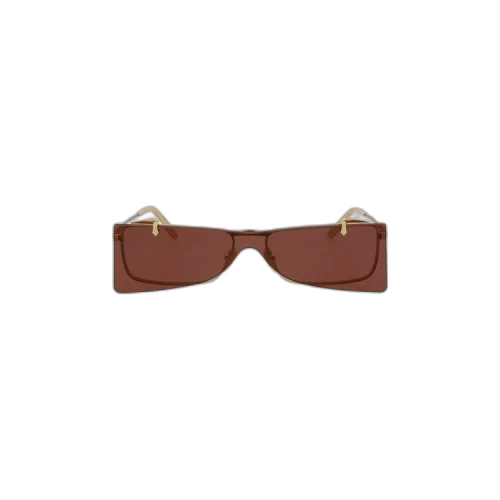 Gucci Rectangle Metal Sunglasses 'Gold'