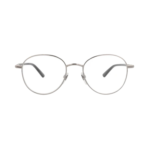 Gucci Round-Frame Metal Optical Frames Ruthenium Black Transparent (GG0392O-30005995-001)