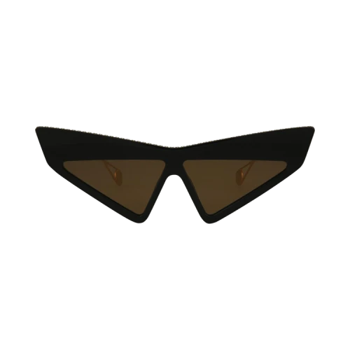 Gucci Cat Eye-Frame Acetate Sunglasses Black Gold Brown (GG0430S-30006314-002)