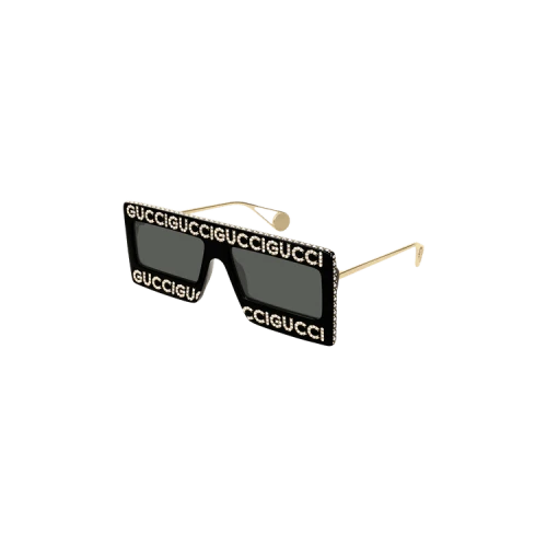 Gucci Rectangle Acetate Sunglasses 'Black'