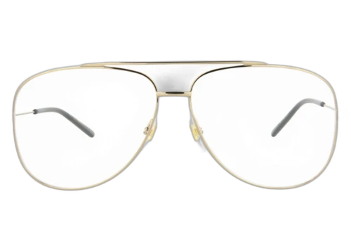 Gucci Aviator-Frame Metal Optical Frames Gold Gold Transparent (GG0442O-30006433-002)