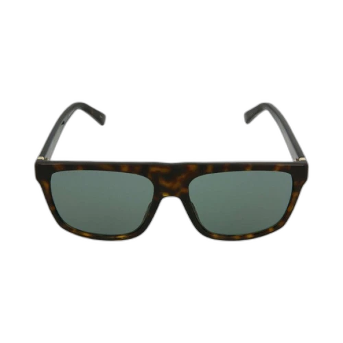 Gucci Square Sunglasses 'Havana/Gold/Green'