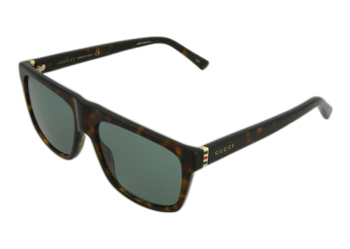 Gucci Square Sunglasses Havana Gold/Green (GG0450S-30006475-002)