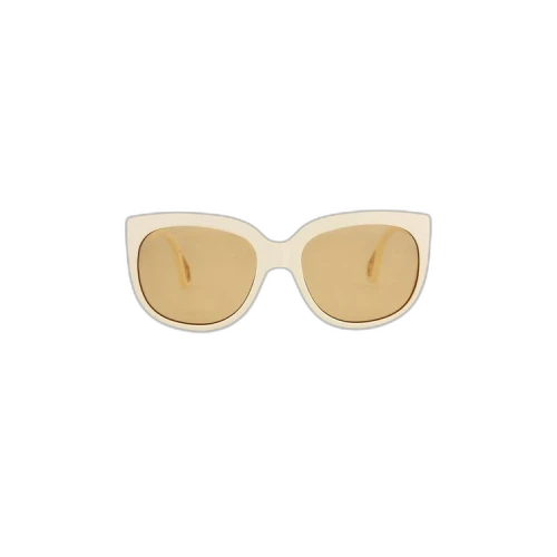 Gucci Square Frame Acetate Sunglasses 'White'
