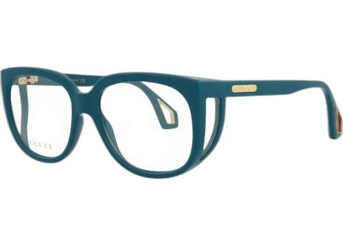 Gucci Square Eyeglasses Blue/Blue/Transparent (GG0470O-30006525-003)