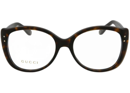 Gucci Round-Frame Acetate Optical Frames Havana Havana (GG0474O-30006453-002)