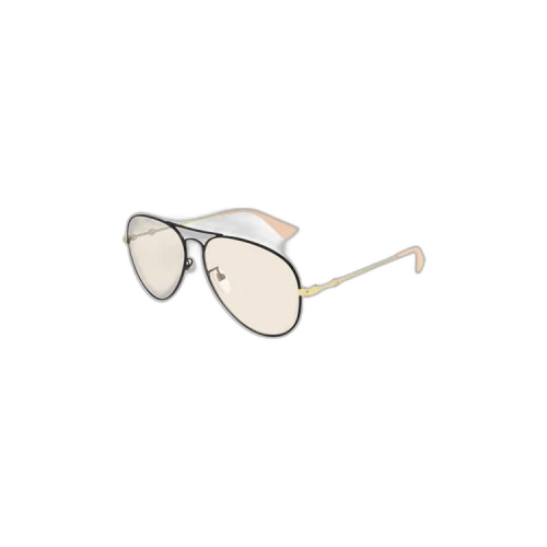 Gucci Aviator Sunglasses 'Black Gold/Green'
