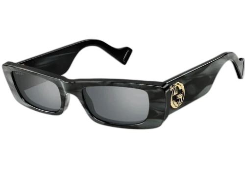 Gucci Rectangle Sunglasses Grey/Silver (GG0516S-013)