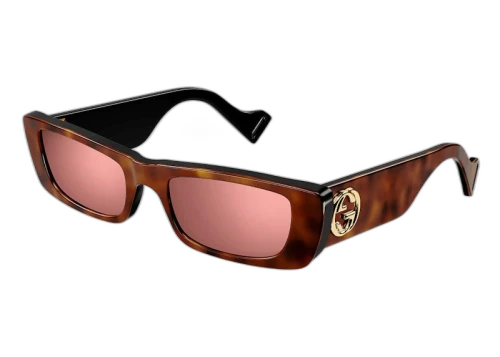 Gucci Rectangle Sunglasses Havana/Brown (GG0516S-015-52)