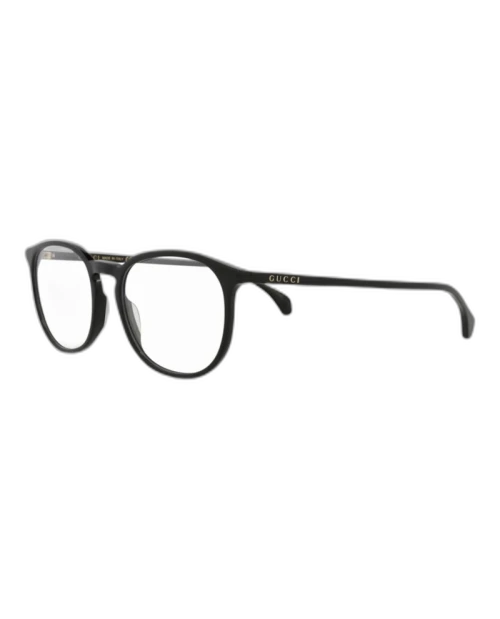 Gucci Round Eyeglasses Black/Black Transparent (GG0551O-30008225-009)