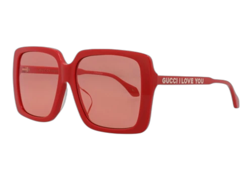 Gucci Square Rectangle Sunglasses Red (GG0567SAN-30013230-005)