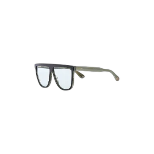 Gucci Rectangular Sunglasses 'Black/Green'