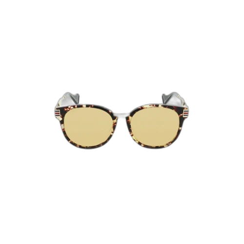 Gucci Round Frame Sunglasses 'Brown'