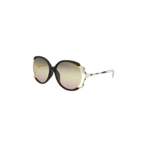 Gucci Round Frame Injection Sunglasses 'Black'
