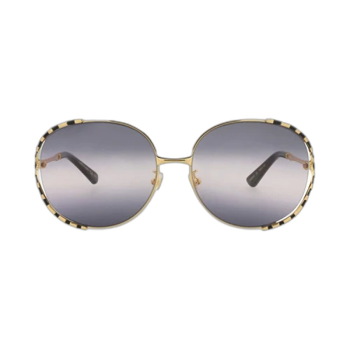 Gucci Round Sunglasses 'Gold/Black/Grey'