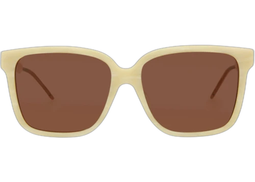 Gucci Square-Frame Acetate Sunglasses Beige/Beige/Brown (GG0599SA-30008106-005)