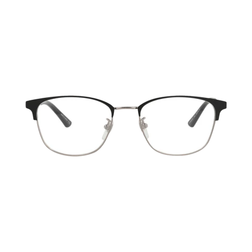 Gucci Square-Frame Metal Optical Frames 'Black Ruthenium Transparent'