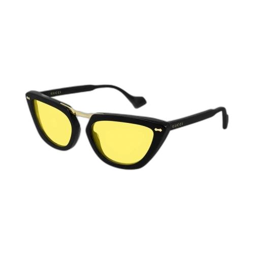 Gucci Cat Eye Sunglasses 'Black/Yellow'