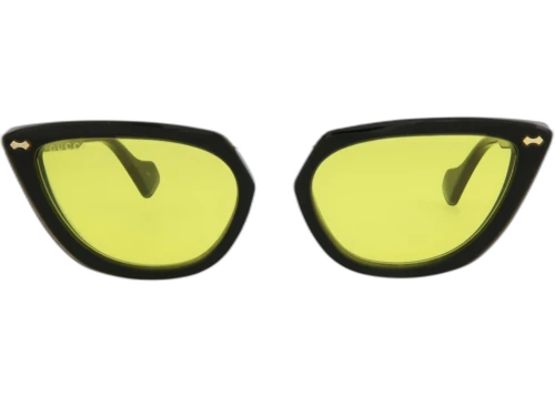 Gucci Cat Eye-Frame Acetate Sunglasses Black/Black/Yellow (GG0616S-30008120-002)