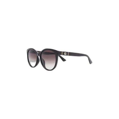 Gucci Round Cat-Eye Sunglasses 'Black'
