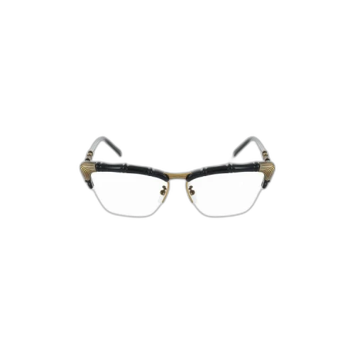Gucci Semi Rim Cat Eye Sunglasses 'Black/Transparent'