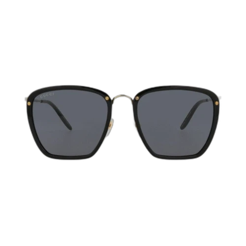 Gucci Square Sunglasses 'Black/Gold/Grey'