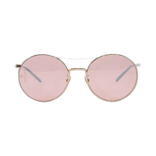 Gucci Round Sunglasses 'Gold/Pink'