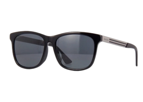 Gucci Square Sunglasses Black/Ruthenium Grey(GG0695SA-30008596-001)