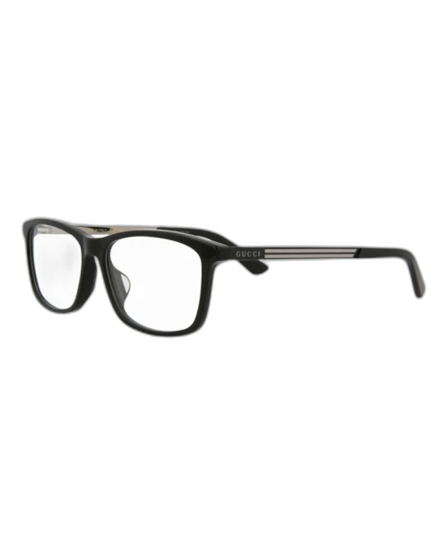 Gucci Square Rectangle Optical Frames Black/Black/Transparent (GG0699OA-30008605-001)