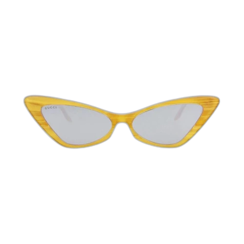 Gucci Cat Eye Sunglasses 'Yellow/Silver'