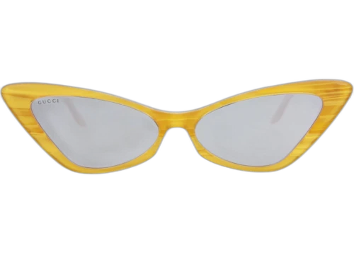 Gucci Cat Eye-Frame Acetate Sunglasses Yellow/Yellow/Silver (GG0708S-30008739-002)