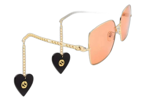 Gucci Square Sunglasses Gold (GG0724S-005-61)